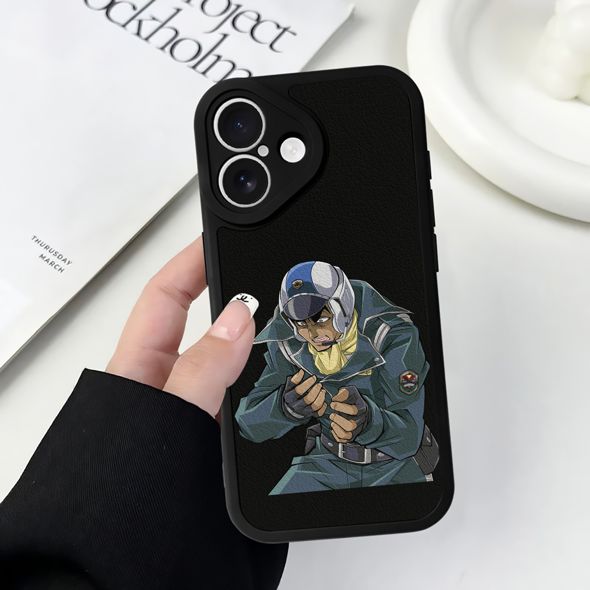 （画像用） 遊☆戯☆王 Yu-Gi-Oh! 【iPhone 16シリーズ対応】シリコンスマホケース（レザー調） 材質：シリコン